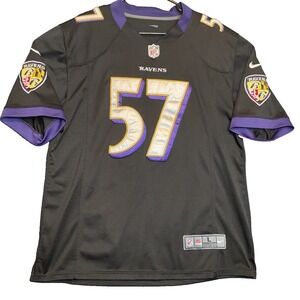 Nike NFL Baltimore Ravens C.J. Mosley #57 Jersey Mens Large Black Vapor Limited